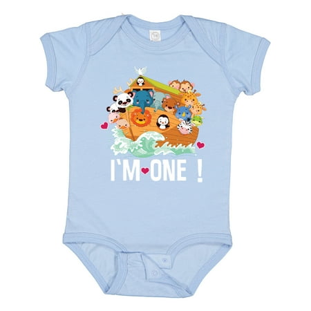

Inktastic 1st Birthday Noah Ark Outfit Gift Baby Boy or Baby Girl Bodysuit