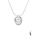 thumbnail image 2 of Delight Jewelry Silvertone Domed Matthew 5:8 Live Ring Charm Necklace, 18", 2 of 4