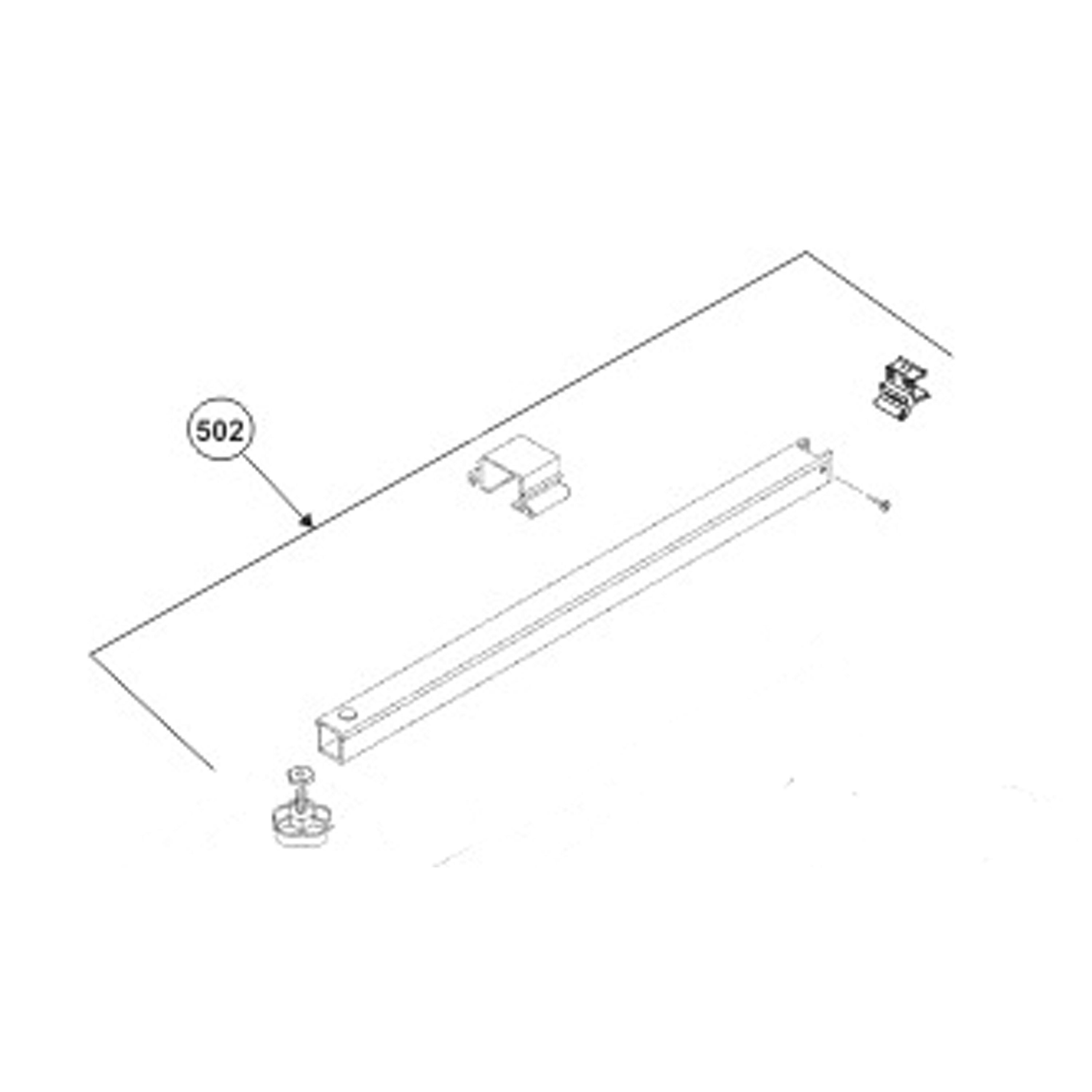 Dometic 3312047.000B Awning Main Rafter Assembly Kit 66 Polar White 