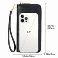 thumbnail image 3 of GAEKEAO Women’s Wristlet Wallet Rfid Blocking Leather Zip Around Wallet with Large Capacity Card Slots and ID Window, 3 of 7