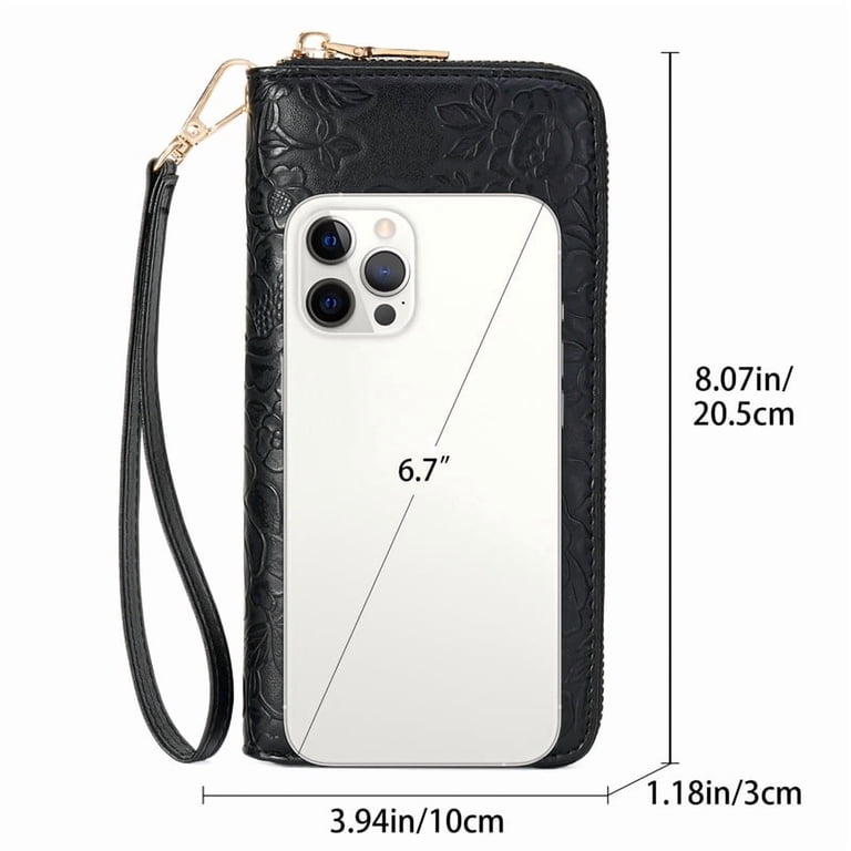 GAEKEAO Women's Wristlet Wallet, RFID Blocking Leather photo 3