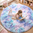 thumbnail image 6 of Sanmadrola Super Soft Shaggy Rugs Fluffy Carpets 2.6X2.6 Feet, Indoor Modern Plush Area Rugs for Living Room Bedroom Kids Room Nursery Home Decor, Upgrade Anti-skid Durable Rectangular Fuzzy Rug, 6 of 6