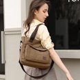 thumbnail image 5 of Bolso bandolera de lona MFZFUKR para mujer con asa superior y múltiples bolsillos (37*28*11 cm), 5 of 5