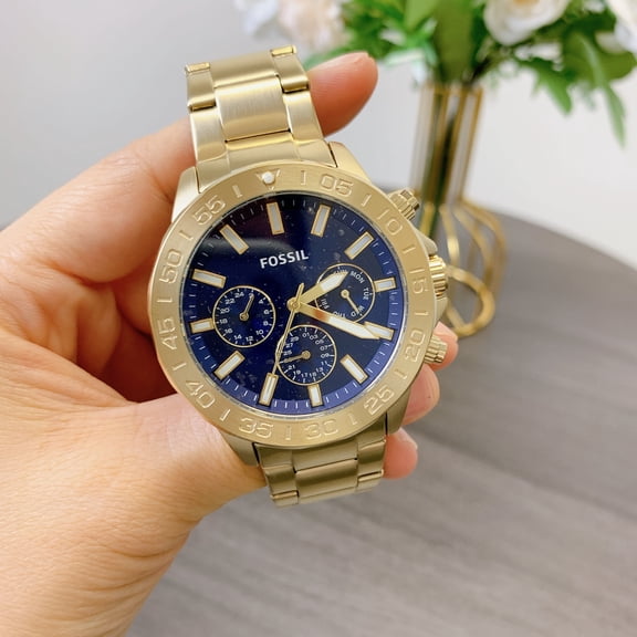 Fossil BQ2706 Bannon Multifunction Gold-Tone Stainless Steel Watch