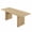 Classic natural wood color, variant on Extendable Rectangular Farmhouse Dining Table with Leaf, 63-84.65 in, Seats 6-10, Rounded Corners, Space-Saving Extension for Kitchen & Dining Room - Classic Natural Wood