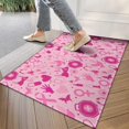 thumbnail image 4 of Pink Breast Cancer Door Rugs,Washable Non Slip Door Mats Indoor,Decorative Door Mats,Entry Mat Indoor for Entrance,Bedroom,Kitchen,Bathroom,17"x30", 4 of 6