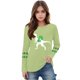 thumbnail image 3 of Blusas y camisas de manga larga con cuello redondo, moda del Día de San Patricio, blusa informal con estampado bonito de manga larga para niños y niñas., 3 of 5
