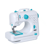 NEX Indigo Blue Modern Crafting Sewing Machine with 12 Built-In Stitches