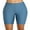 Sky-Blue, variant on Charmo Women's Solid Boardshort Swim Bottom High Waisted Tankini Swimwear Shorts