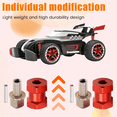 thumbnail image 6 of 4pcs 12mm Hex Wheel Hub Drive Adaptor 15mm Extension Combiner Coupler for 1/10 RC Car Crawler SCX10 D90,Red, 6 of 9