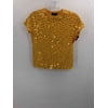Pre-Owned Context Yellow Size Small Sequin Blouse