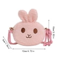 thumbnail image 3 of CAIXIA Crossbody Bags For Women Travel Teens Girls Cute Rabbit Cartoon Crossbody Messenger Purse, Fashion Soft Daily Shoulder Sling Bag, 3 of 7