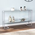thumbnail image 2 of SEI Furniture Horten Glass Console Table in Silver, 2 of 6