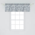 thumbnail image 2 of Ambesonne Paisley Window Valance, Vintage Floral, 42" x 18", Blue Grey Purpleblue, 2 of 3