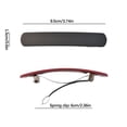 thumbnail image 3 of Matte Solid Color Hair Barrettes, Rectangle Spring Hair Clips, Non Slip for Women Girls Daily Hairstyle, Plastic, 2 Pack, 9.5 cm, 3 of 9