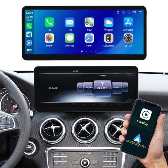 Linux Touch Screen Wireless Carplay for Mercedes-Benz A CLA GLA Class W176 C117/X117 X156 2016-2018 with NTG5.0 12.3 Inch Support Android Auto,Mirrorlink,Siri