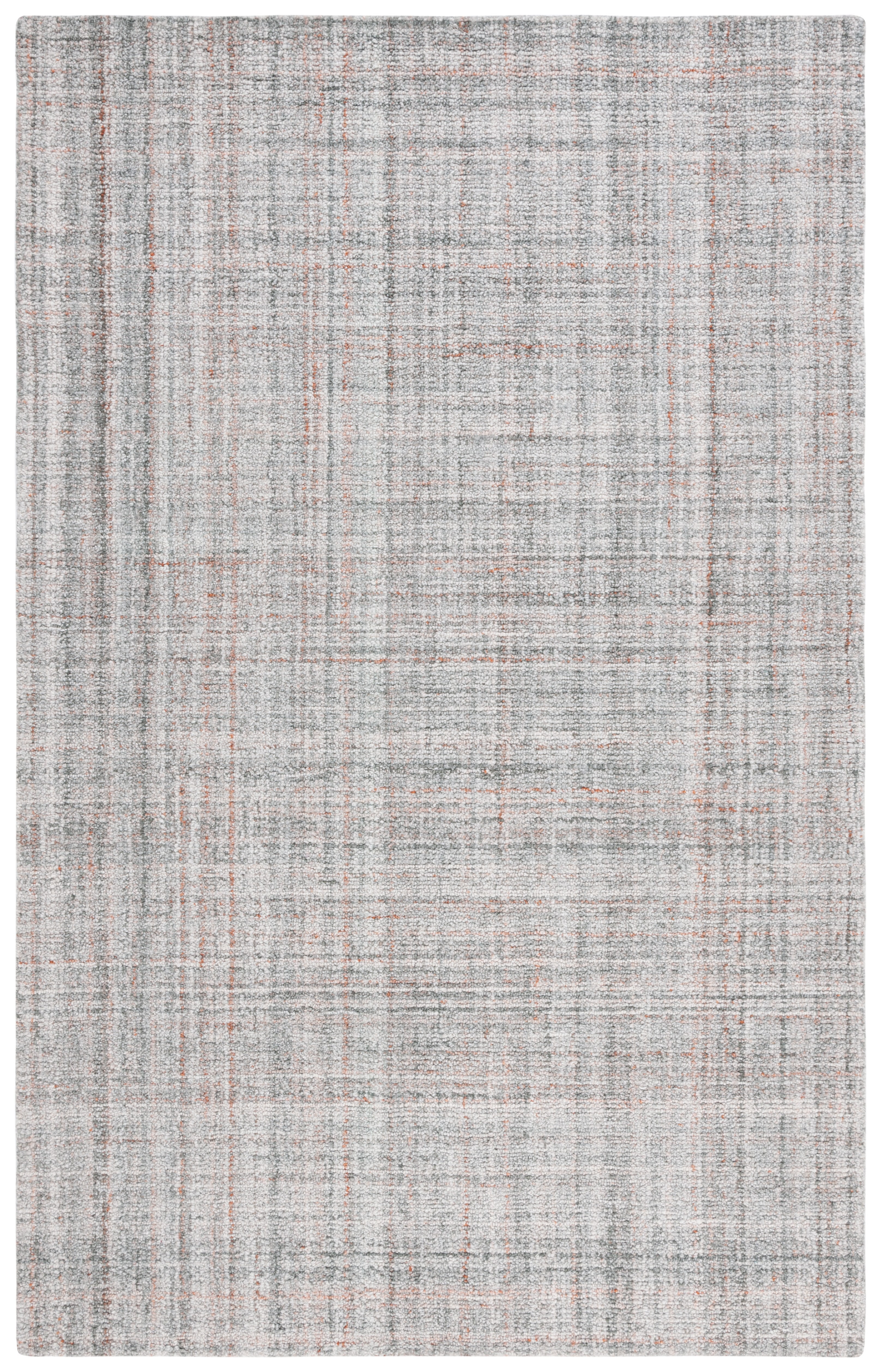 SAFAVIEH Abstract Irene Striped Area Rug, Grey/Rust, 3' x 5'
