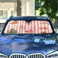 thumbnail image 4 of Yayeee Car Windshield Sun Shade Universal Fit Front Visor Protector, White Gingerbread Houses, 4 of 8