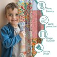 thumbnail image 3 of Blackout Kids Curtains,Pioneer Flower Childrens Insulated Curtains Set Of 2,Bedroom Essentials,Toddler Room Decor 42x54in(106x137cm), 3 of 4