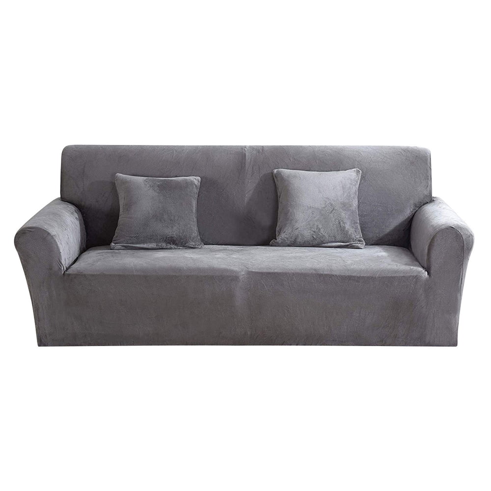 Harupink 1/2/3 Seaters Thick Plush Recliner Sofa Covers Retro Recliner