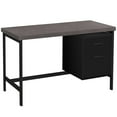 thumbnail image 3 of Monarch Specialties Computer Desk, Home Office, Laptop, Left, Right Set-up, Storage Drawers, 48"l, Work, Metal, Laminate, Black, Grey, Contemporary, Modern, 3 of 4