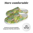 thumbnail image 6 of Wukai Cartoon Panda And Leaf Print Women's Indoor Bedroom Slipper Slip On Shoes, Unisex House Shoes with Anti-Skid Sole for Men, Gift for Women Men-11, 6 of 7