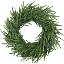 20" Christmas Wreaths for Front Door, Real Touch Pine Wreath, Large Artificial Greenery Christmas Decoration