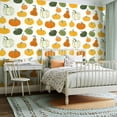 thumbnail image 2 of Peel and Stick Wallpaper Contact Paper hand drawn pumpkin cartoon style Cute autumn textile Self Adhesive and Removable 24in x 118in, 2 of 8