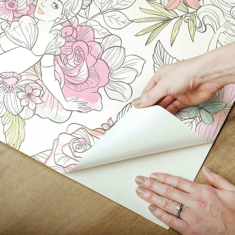 Disney Princess Royal Floral Peel and Stick Wallpaper