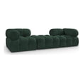 thumbnail image 1 of Meridian Furniture Ames 102" Green Boucle Fabric Upholstered 3pc. Modular Sofa, 1 of 3