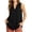 Black12, variant on Womens Summer Tops Sleeveless V-Neck Henley Blouse, Button Down Linen Tank Top with Chest Patch Pocke, Solid Casual Summer Shift Shirt Short Sleeve Shirts for Women