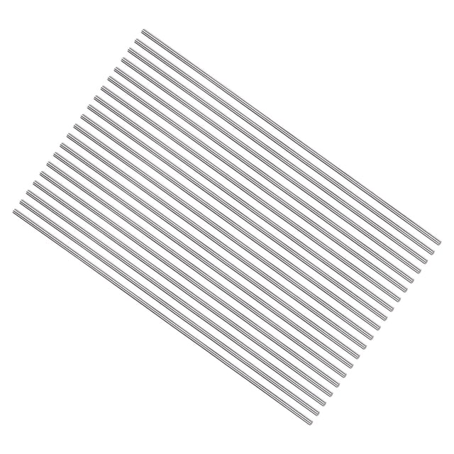 Unique Bargains Round Metal Rods 2.2mm x 200mm High Speed Steel (HSS) Lathe Bar Stock Tool 20 Pieces