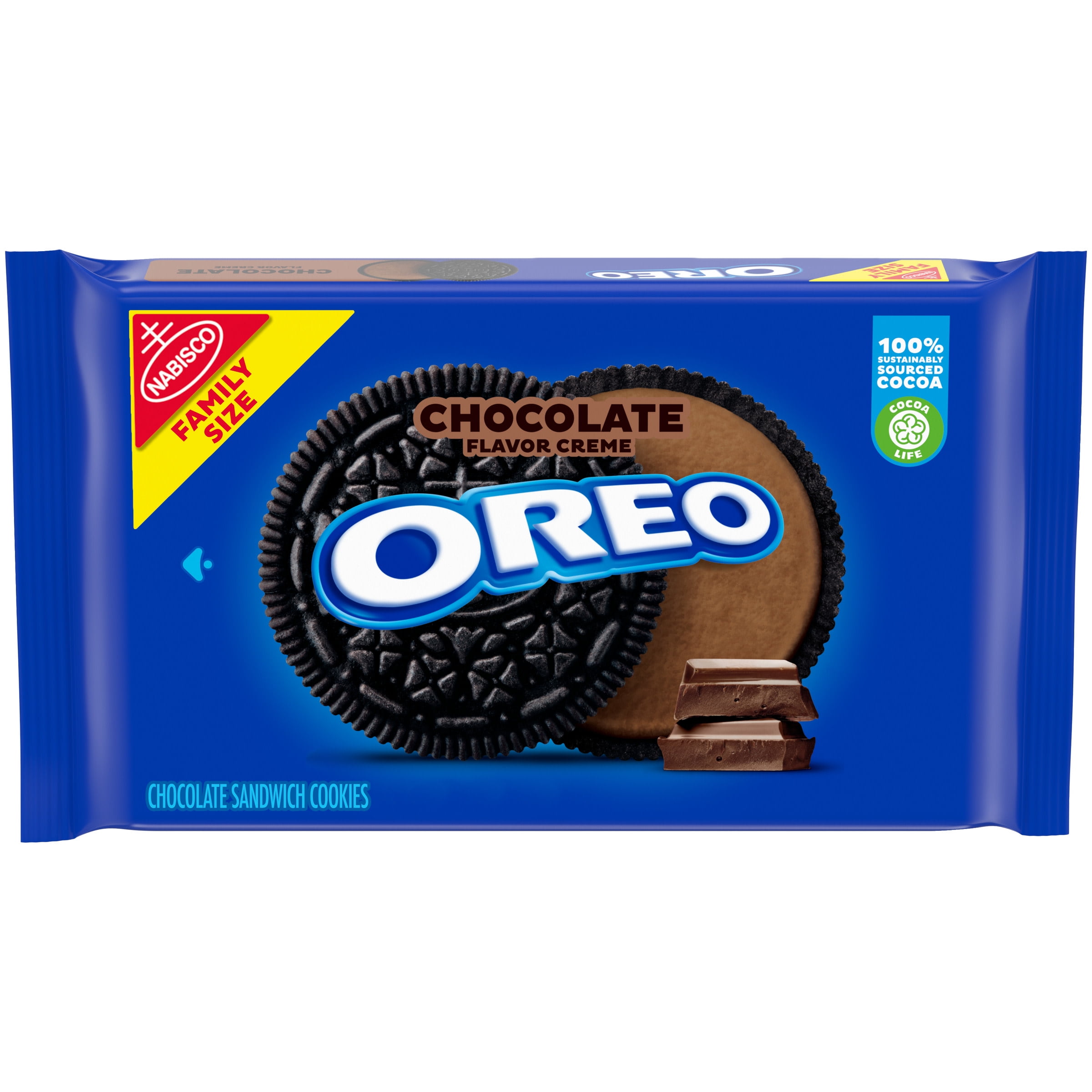 OREO Chocolate Flavored Creme Chocolate Sandwich Cookies, Family Size, 20 oz