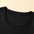 thumbnail image 2 of Women's Cotton Tops Slim Fitted Crew Neck/ V-neck Long Sleeve Base Layer T-Shirts Casual Solid Color Tees (2XL, Black), 2 of 5
