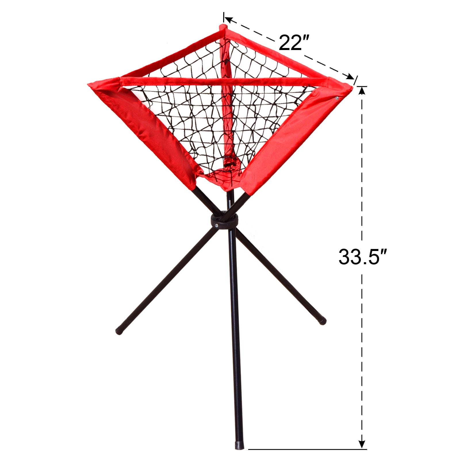 Strong Camel Portable Batting Practice Baseball Softball Ball Holder Caddy Tripod Style Stand