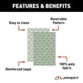 thumbnail image 4 of Lippert Components 2021028035 Patio Mat 16’L x 8’W Green PPP Reversible Fabric, 4 of 8