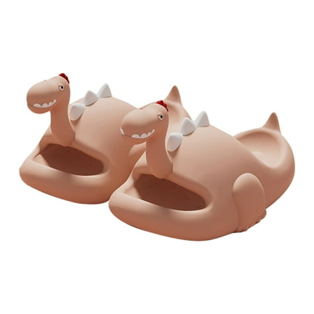 

Youweixiong Women s SoftLightweight Slippers Cute 3D Dinosaur Anti-Slip Cozy House Shoes Indoor Bedroom Slippers
