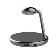 Cygnett CY3537ACOCP ChargeBase 10-Watt 3-in-1 Wireless Charging Stand
