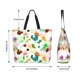 thumbnail image 5 of Balery Floral Vintage Bolsa Tote Estilo Estético con Cremalleras, Bolsa de Hombro, Bolsa de Compras Grande y Plegable, 5 of 8