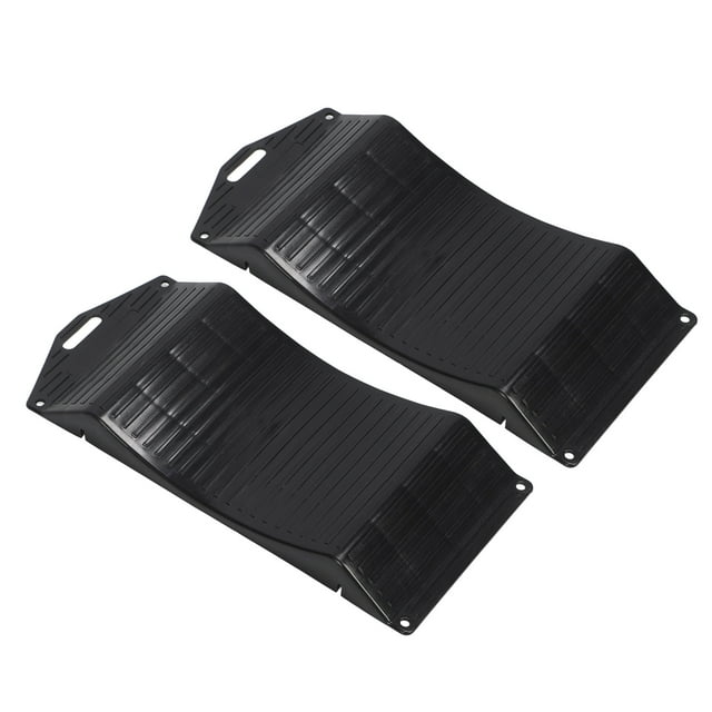 2 Pcs Rampes de Protection pour Pneus Robustes, Prévention des Taches Plates pour le Rangement des Véhicules, Antidérapant Portable pour Voiture Camion SUV RV Remorque Campeur