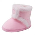 thumbnail image 5 of Actoyo Infant Baby Boys Girls Winter Snow Boots Anti-Slip Soft Sole Outdoor Newborn Shoes Pink 12-18 Months, 5 of 5