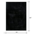 thumbnail image 3 of Mainstays Black Faux Fur  Non-Skid Fluffy Floor Rug for Living Room, 30"x46", 3 of 7