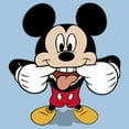 thumbnail image 2 of Boy's Mickey & Friends Mickey Mouse Tongue Out  Graphic Tee Light Blue Medium, 2 of 4