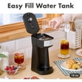 thumbnail image 3 of HyperChiller EHC210N Iced/Hot Coffee Maker, K-Cup or Grounds, 8, 10 12oz Pours, Removable Holder and Reusable Mesh Filter, Drip tray, Black/Stainless-Steel, 3 of 5