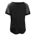thumbnail image 6 of Pntutb Womens,Tops Women's V Neck Short Sleeve T Shirt Summer Solid Loose Blouse Clothes, 6 of 6