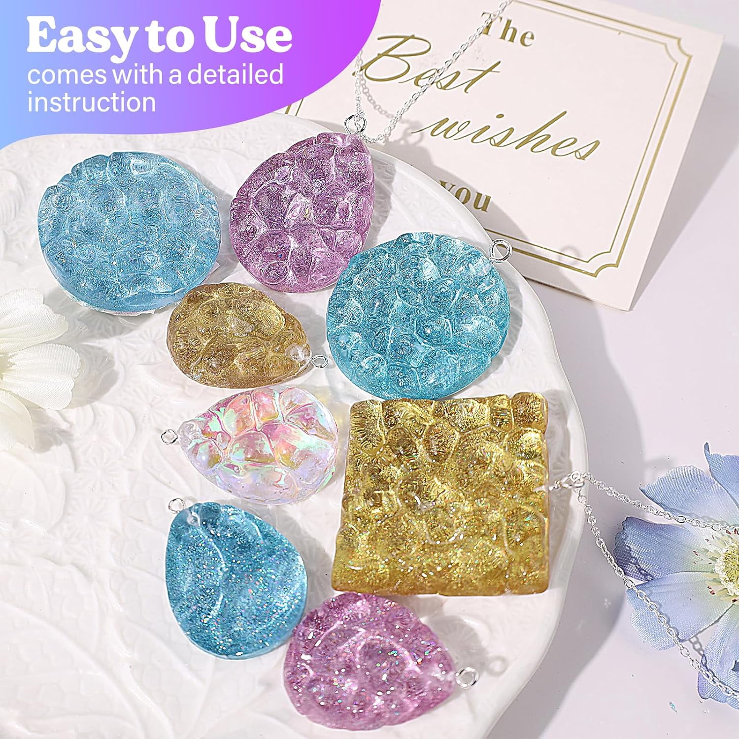 LET'S RESIN Fast Cure Epoxy - 1 Gallon, 4-Hour Demold, Crystal Clear & Bubble Free for Jewelry, Art, Molds