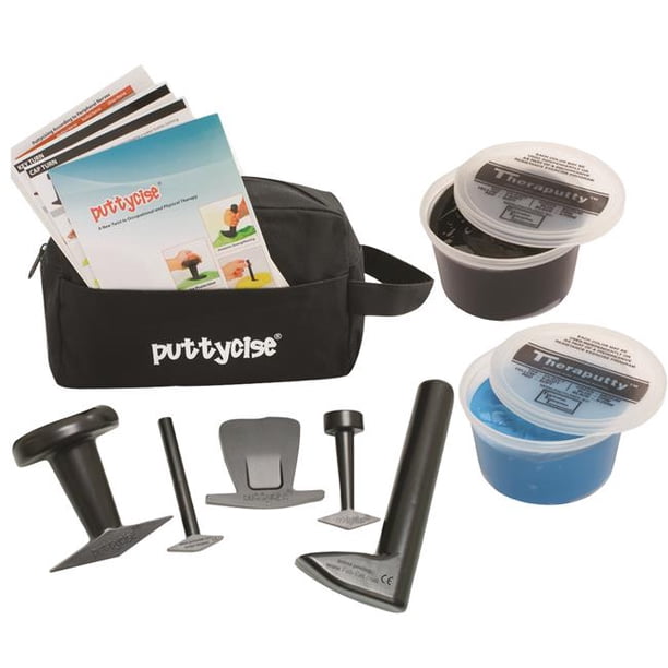 puttycise-5-piece-tool-set-w-carry-bag-manual-and-2-1lb-theraputty