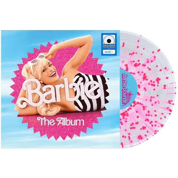 Barbie: The Album (Walmart Exclusive Clear Pink Splatter Color Vinyl) - Soundtrack LP (Atlantic)