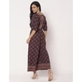 thumbnail image 4 of Moomaya Women's Printed Jumpsuit, V-Neck Wide Leg Loose Boho Style Jumpsuits, 4 of 9