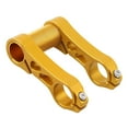 thumbnail image 3 of Extensor de manillar de bicicleta de aleación de aluminio con soporte de doble abrazadera. oro, 3 of 8